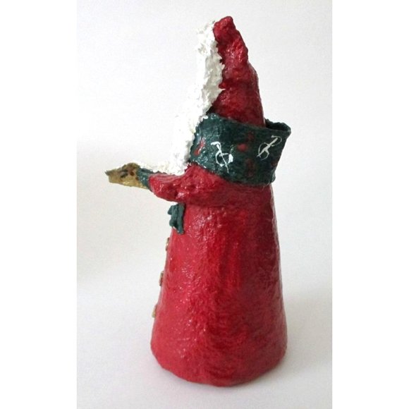 Vintage Santa Figure - Primitive Country Rustic Christmas Decor -  Artist Signed - Picture 4 of 6